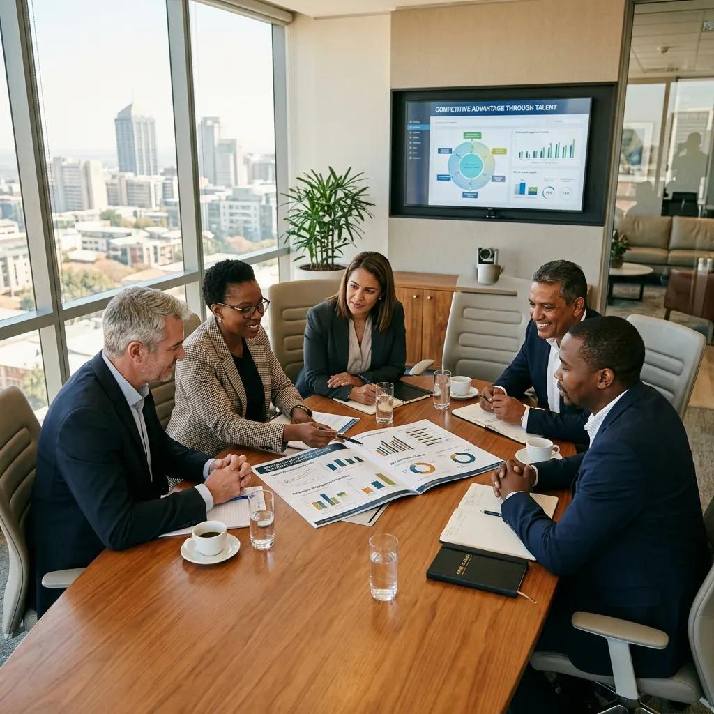 Leadership team making a strategic recruitment decision